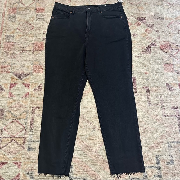 NWT lot of 2 old navy size 16 high rise jeans. Blue and black straight leg - Picture 7 of 16